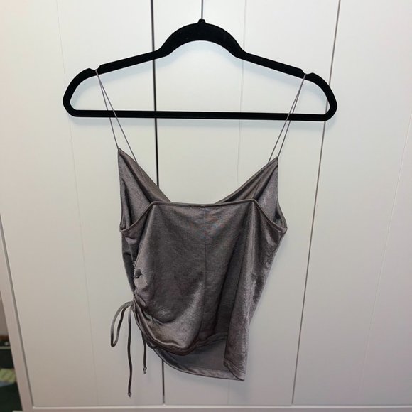Zara Satin Cowl Neck Cami - Picture 2 of 3